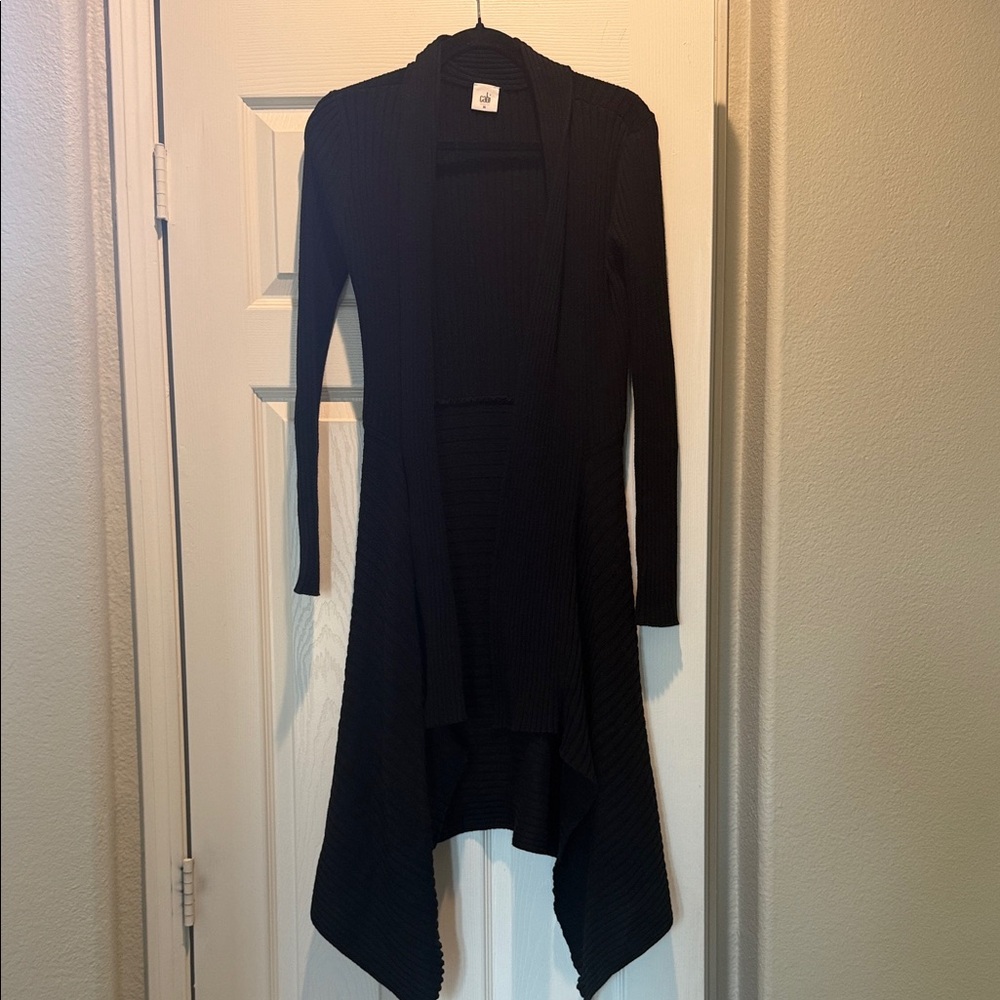 CAbi Black Ribbed Knit Sweater